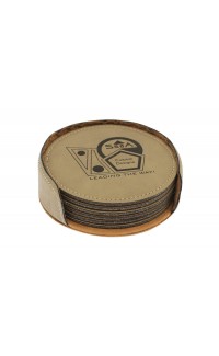 (image for) Coasters - Sandstone/Black (set of six)